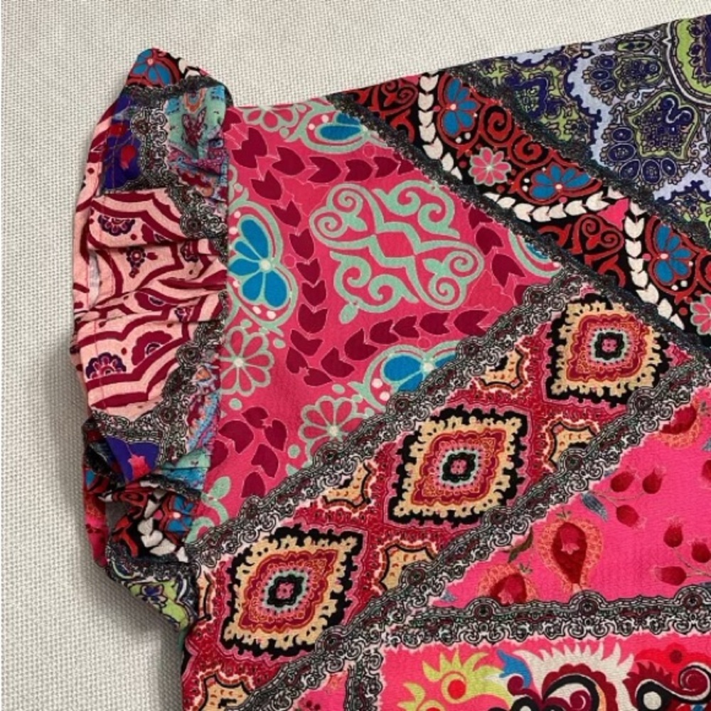 Umgee Ruffled Blouse, Size Medium - image 8